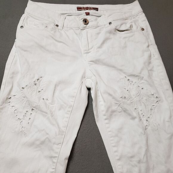 Makers of True Originals White Ankle Cropped Jeans Size 27 - Picture 1 of 13